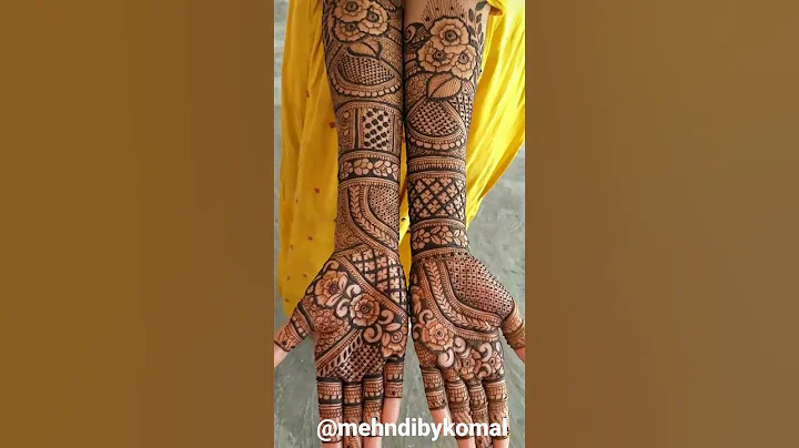 beautiful mehndi designs//easy mehndi design #bride #dulhanmehndi #dulhan #trending