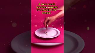 Did You Know That A Burnt Match Becomes Magnetic? #Experiment #Scienceexperiment