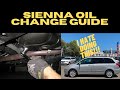 Sienna Oil Change Guide for 2GR-FE 3.5 V6. 2008 Sienna Watch me struggle! LOL