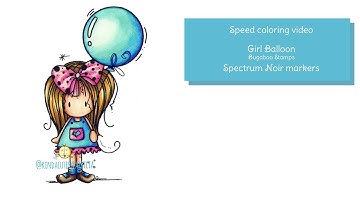 Speed coloring with Spectrum Noir markers. Image by Bugaboo.