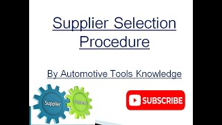 Supplier Selection Process as per IATF 16949 in Hindi
