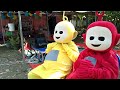 Video Selesai Sarapan Jadi Terima Tamu Badut Teletubbies Laa Laa Po Acara Ultah SYAIKHONA OM KANJENG