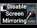 How to turn off screen mirroring on iphone