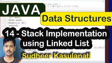 Java DS 14 - Stack Implementation using Linked List