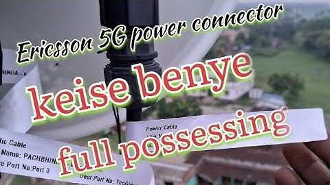 Jio 5g microwave power connector Kaise banaen full processing video jio5g telecom work in india 🇮🇳