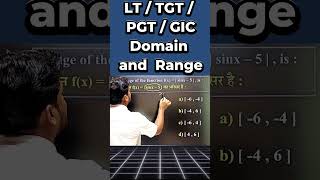 L-1| Domain and Range of a function | With Short Cut LT Grade / TGT / PGT / GIC | By VK Maths