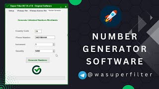 Number Generator Software - Whatsapp Number Filter - Super Filter 2023 screenshot 5