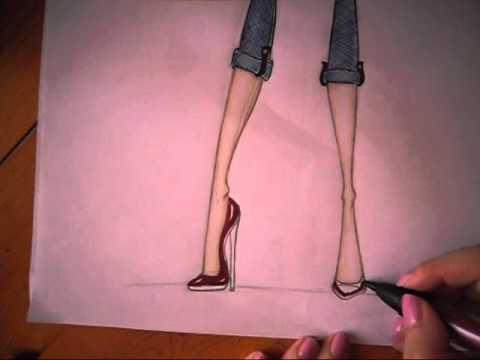 Tutorial Come Disegnare Un Figurino Di Moda Maglia 4 Wmv Youtube