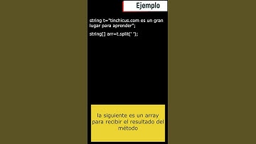 Tips rapidos en C#/ String Split @Tinchicus #shorts