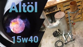 Umbau Wamsler Ölofen zum Altölbrenner. Waste Oil Burner DiY 