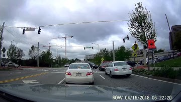 Dashcam idiot driver blocking intersection. I might have overused my horn ;)
