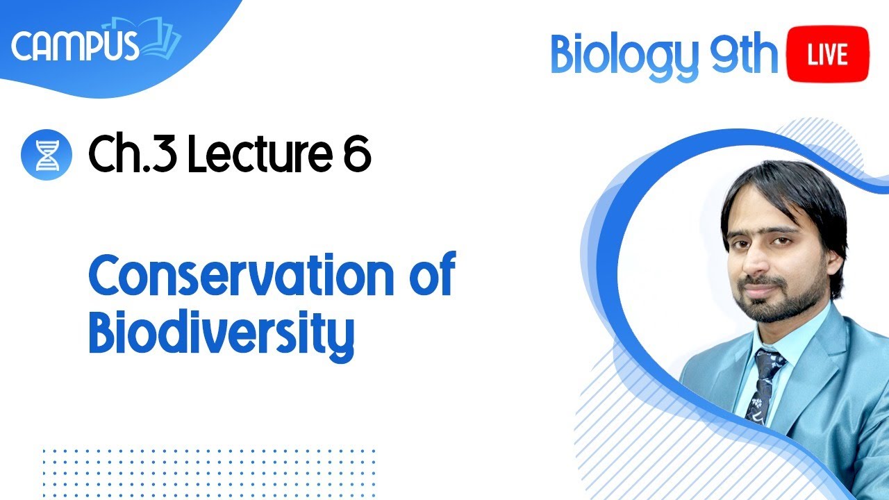 9th Class Biology Live Lecture 6, Ch no 3, Conservation of Biodiversity ...