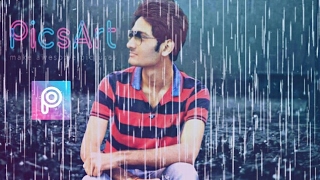 Picsart Rain Effect Tutorial Picsart Tutorials Picsart Manipulation Picsart Step By Step Edit