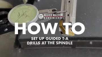 How to set up a guided T-A® spade drill on a machine spindle