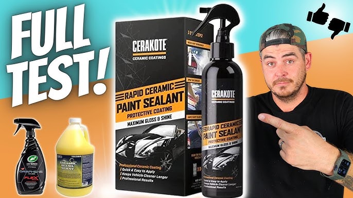 CERAKOTE® Rapid Ceramic Glass Coat Windshield Kit (8 oz Bottle)– Max  Strength Rain Repelling Coating – Easy to Apply – Includes Glass Cleaner –  Long