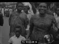 Nigerian parents queue overnight to register their children in schools  august 1966