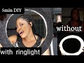 DIY DIVA ringlight | affordable | small YouTubers
