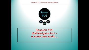 111 IBM Navigator for i - A whole new world.....(including looking at performance in new ways)