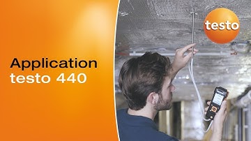 Volume flow measurement in ducts with the testo 440 | Be sure. Testo