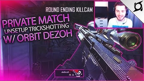 Orbit Dezoh - BO2 Unsetup Private Match Trickshotting! (CRAZY WINDOW SHOT!)