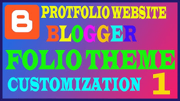 How to Make a free Portfolio Website (part-1) | Folio Template | Blogger