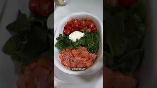 Божественная простая Паста с лососем и томатами