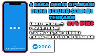 Cara Mengatasi Aplikasi DANA keluar senidiri / error Terbaru 100% WORK