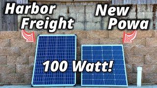 Harbor Freight VS NewPowa 100 Watt Solar Panel