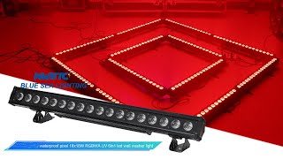 Outdoor 18*18W RGBWA UV 6in1 Pixel Led Wall Washer - BLUESEA