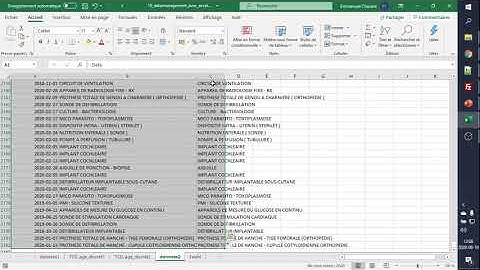Gestion et nettoyage de données avec excel, avant analyse statistique