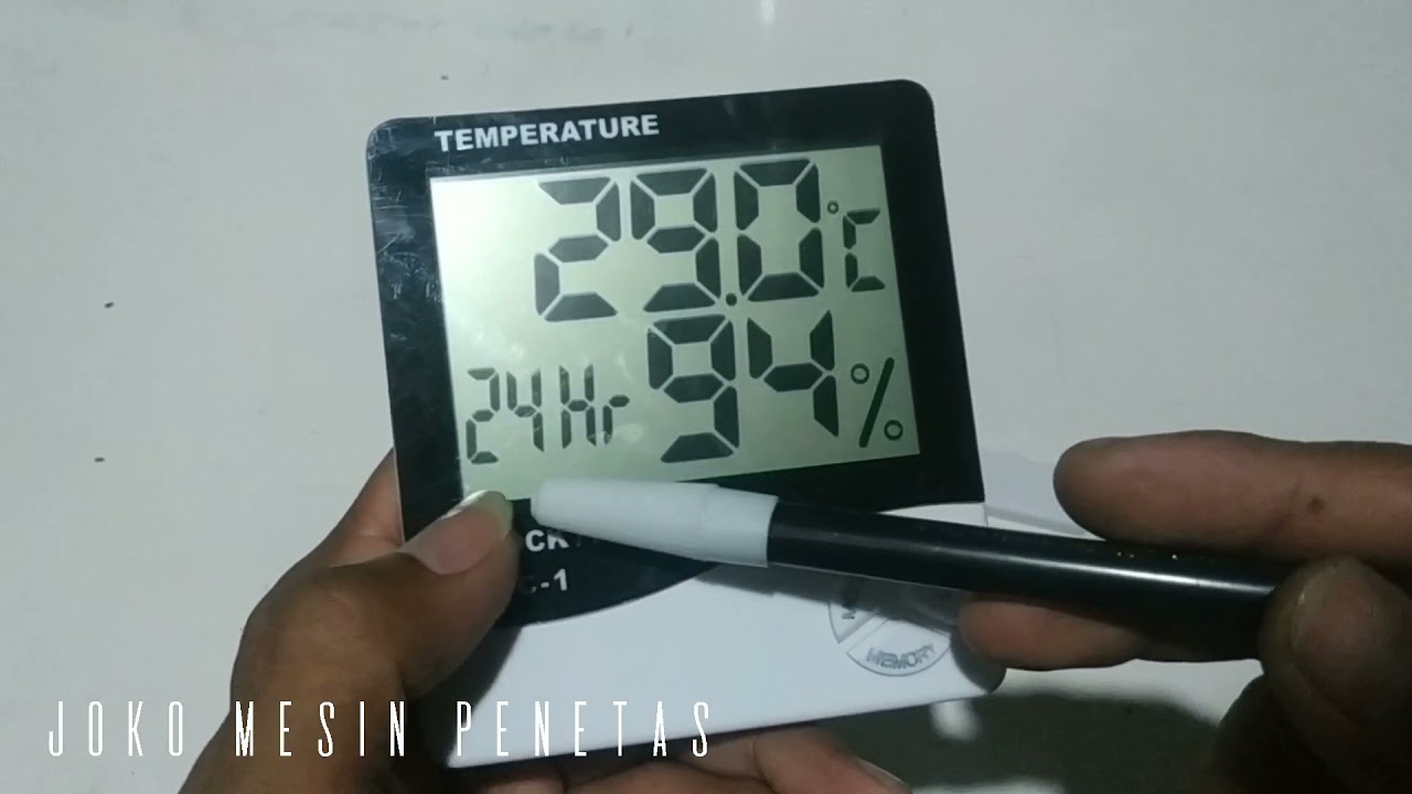 cara setting hygrometer HTC 1 alat ukur suhu kelembaban YouTube