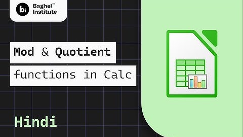 Beyond the Basics! Explore MOD & QUOTIENT Functions in Calc! || #youtube || #libreofficecalc