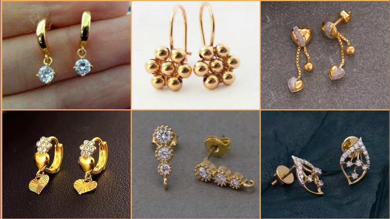 simple-earrings- Jewellery Designs