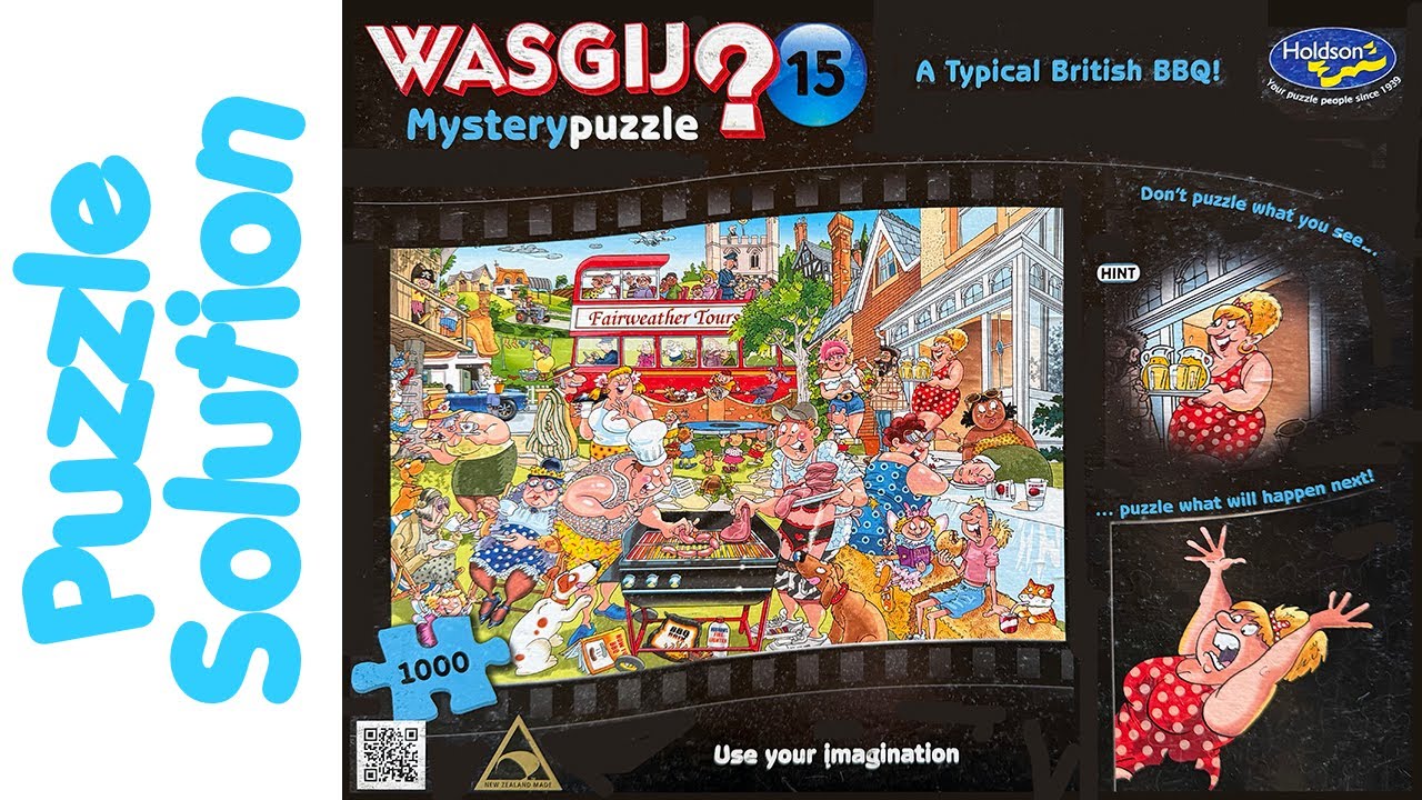 Wasgij Mystery 15 – Un Tipico Barbecue Inglese – Puzzle Jumbo 1000 Pezzi