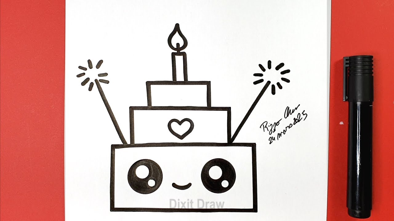 Partytorte zeichnen – Einfaches & kreatives Tutorial für Anfänger