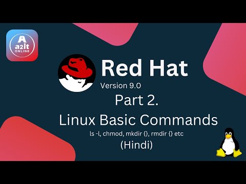 Part 2. Redhat Linux Basic Commands | ls -l, chmod, mkdir {}, rmdir {} etc