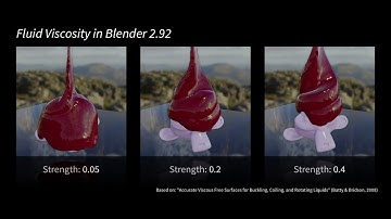 Fluid Viscosity in Blender 2.92