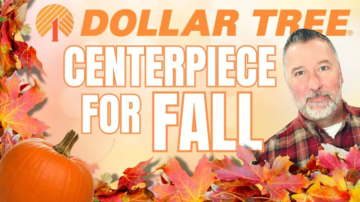 Dollar Tree Fall Centerpiece - Easy DIY - Autumn Decor #falldecordiy