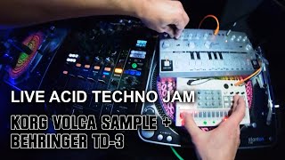 Acid Techno Jam Live: Volca Sample & TD-3