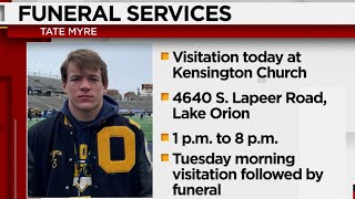 Funeral Services for Oxford High School hero Tate Myre begin today