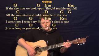 Stand By Me (Ben E King) Guitar Strum Cover Lesson in G with Lyrics/Chords chords