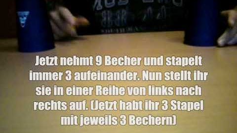 [Speed Stacking/Sport Stacking] 3-3-3 Stack lernen (Tutorial für Anfänger)