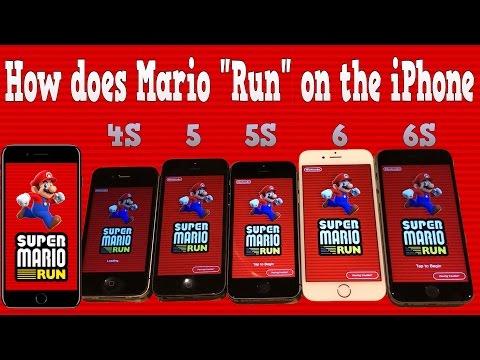 How SUPER - does MARIO RUN on older iPhones?