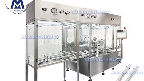 Prefilled Syringe Filling Machine: how to fill prefilled liquid into syringes ( 5000 syringes/h )