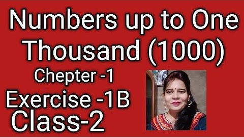 Numbers up to One Thousand (1000)#class-2#1B#mittsure#maths   exercise by Mukesh soni