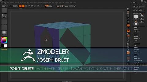 ZBrush ZModeler Point Actions - Point Delete
