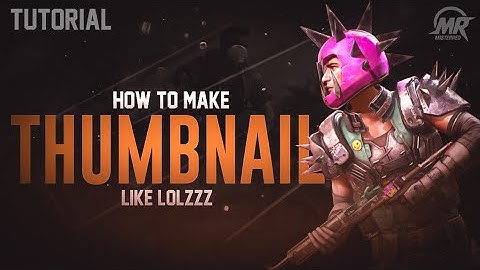 How to make thumbnail like lolzzz gaming on Android