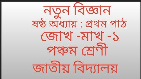 chapter 6/ class 5 science solution jatiya vidyalaya / Assam jatiya vidyalaya class 5 science answer