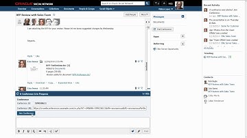 Starting and Joining Web Conferences from Oracle Social Network