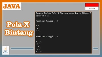 Program Java Membuat Pola X Bintang